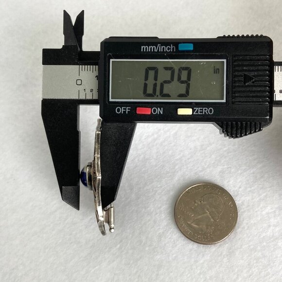 VTG Sterling Silver 925 1.71" Domed Signed Delft Filigree Spun Silver Brooch - Picture 14 of 16